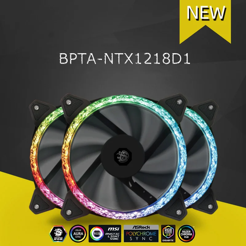 Bitspower Touchaqua Новый 3 шт. DRGB 5В на цепочке для фанатов 800 ~ 1800 об/мин вентилятор