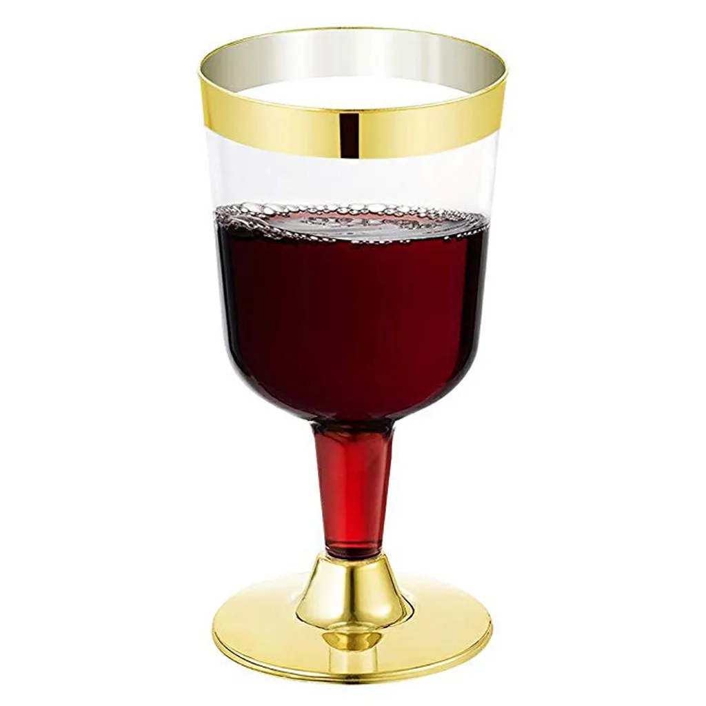 6 шт. бокал для вина, эмалированный бокал, бокал для вина, трезвый винный шкаф для чашек, украшение в подарочной коробке, 190 мл, Рождественский аксессуар d