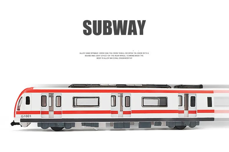 nova marca magnética puxar para trás liga conectada metro track trem liga modelo brinquedos som luz carro coleção