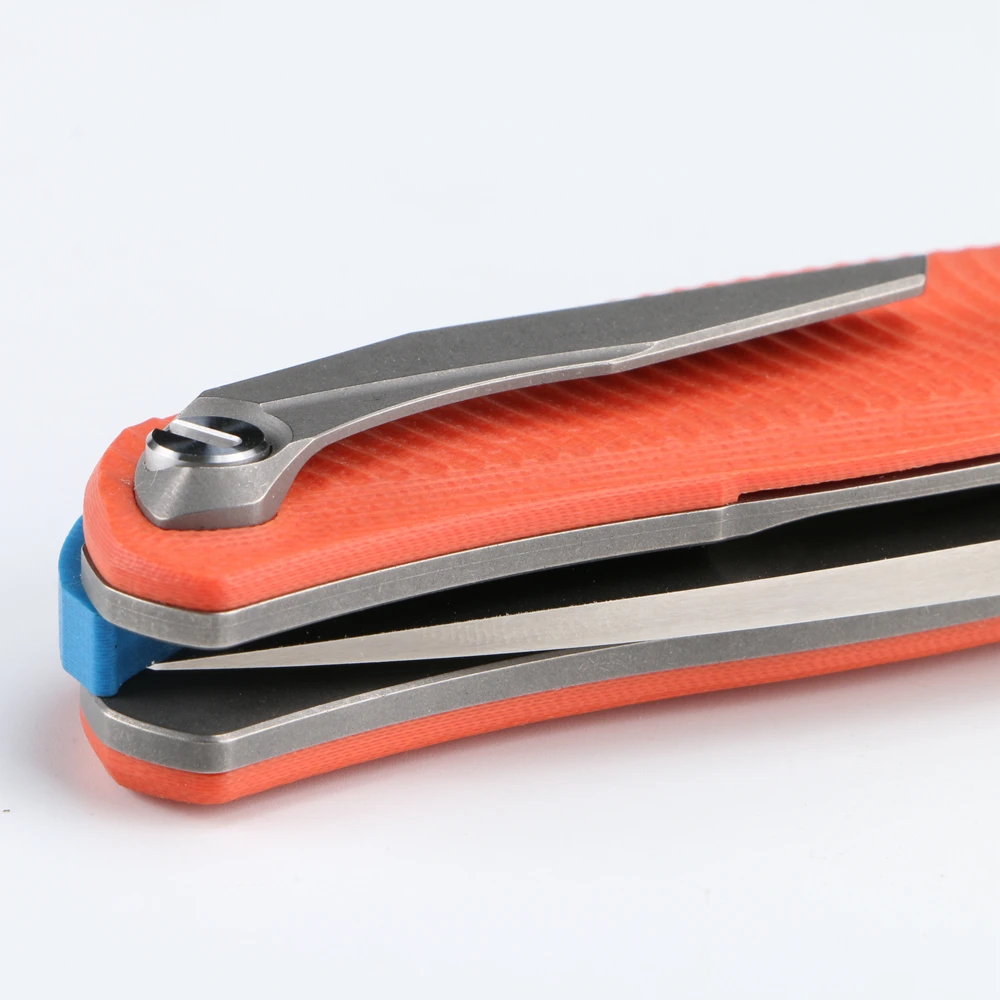 Kanedeiia F3 подшипник Флиппер складной нож D2 стальное лезвие G10+ титановая ручка товары для спорта на открытом воздухе EDC походный инструмент для приключений