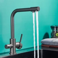 Black Grey Waterfilter Tap Kitchen Faucets Mixer Drinking Water Filter Kitchen Faucet Sink Tap Hot Cold Water Tap For Kitchen 2
