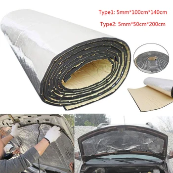 

noise insulation for car Aluminum sound insulation acoustic foam rubber thermal insulator Auto soundproof vibration isolation
