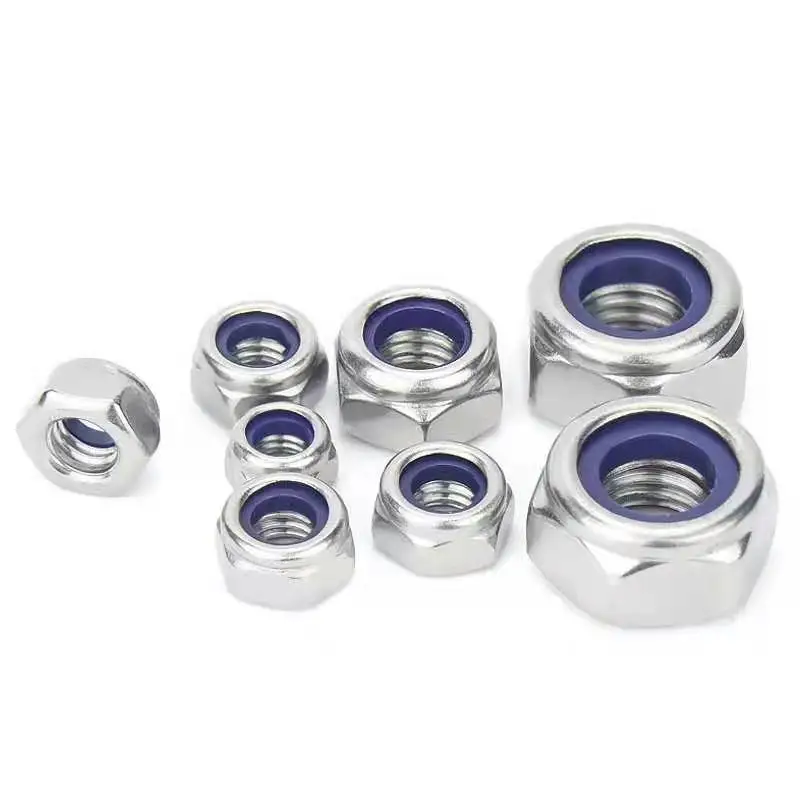 250-Pack 10-32 Stainless Steel Nylock Nuts – UNF Thread, Nylon Insert Locking