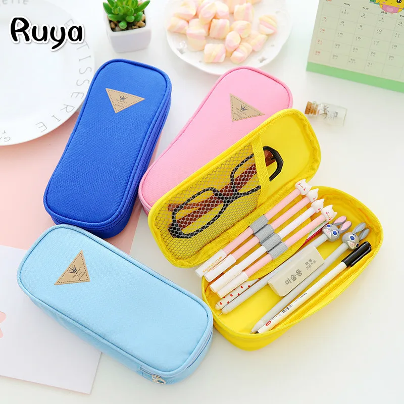 

moomin simple kawaii pencil pouch bag case material escolar papelaria criativa pen bags school tools supplies cute stationery