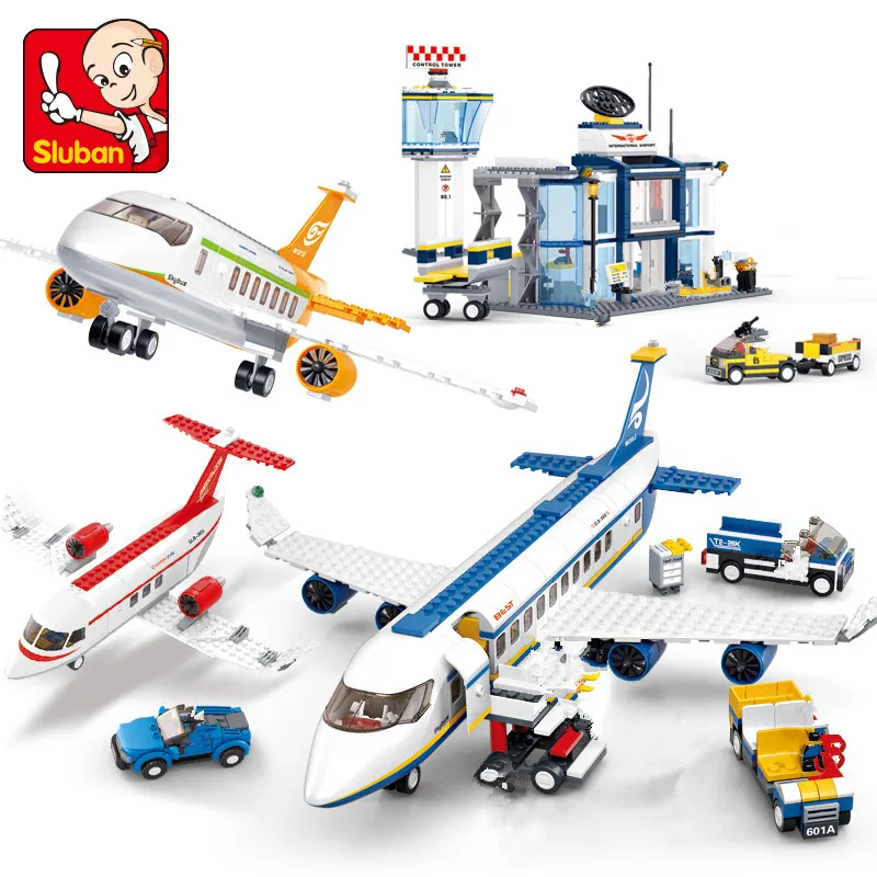 playmobil city airport passenger plane