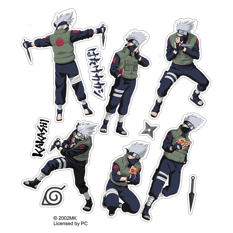 Officially Licensed NARUTO Character Cosplay Stickers Collection