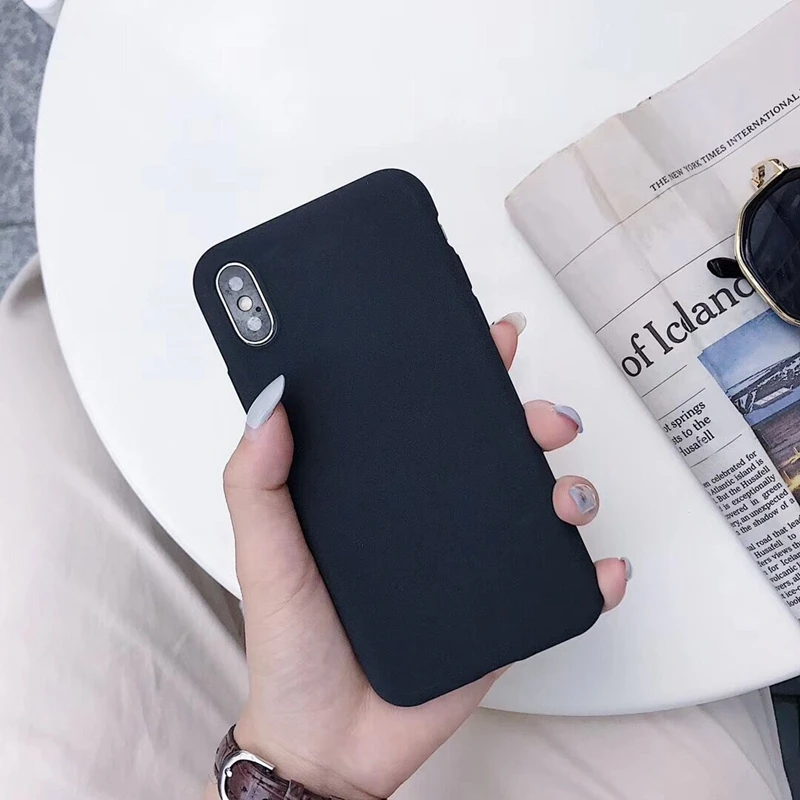 Матовый однотонный чехол для телефона HUAWEI Honor 7 8X 9 10 Lite 20 Pro P10 P20 Plus Nova 3 3i 3e Y9prime