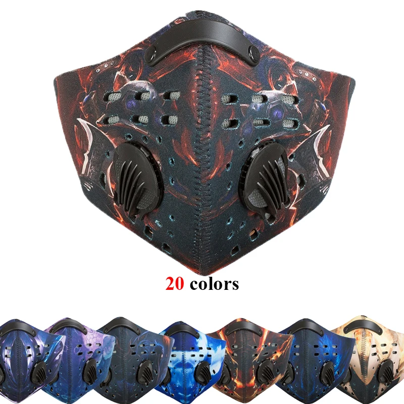 

Anti pollution cycling mask Filter PM 2.5 dust mask half face Sport running riding training bike cover bicycle gas mouth shield