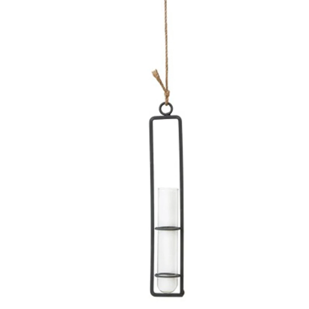 Hanging Glass Tube Vases for Wedding Flowers Patio Garden Decor Plants Hanging Wall Decor FP8