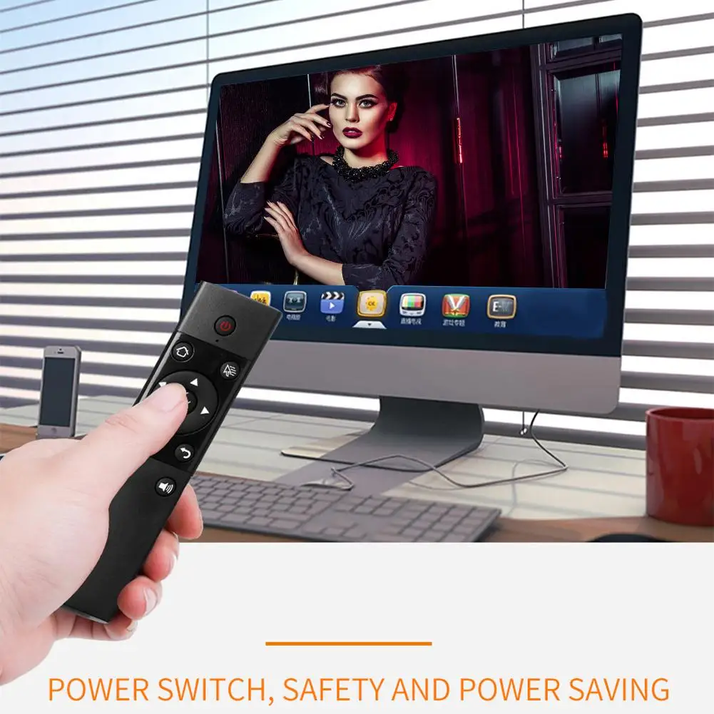 

Keyboard Mouse Wireless 2.4G Fly Air Mouse Remote Control for Android TV Box PC S122 Voice Control Characteristics No Batteries