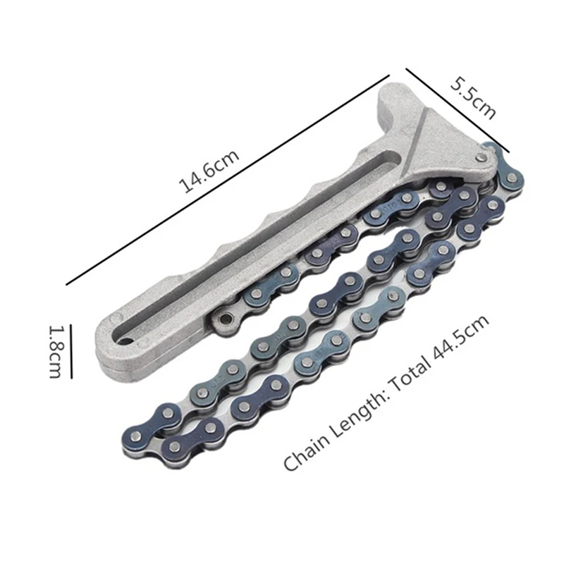 Car Engine Oil Filter Chain Wrench Grip Spanner Plier Remover Tools1PC Oil Chain Wrench Oil Fuel Filter Filters Remover Tool