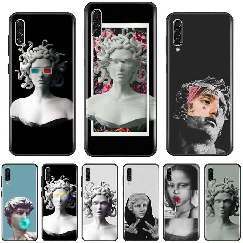 Чехол для телефона Medusa David Art скульптура из мягкого силикона ТПУ Samsung Galaxy A 3 6 7 8 10 20