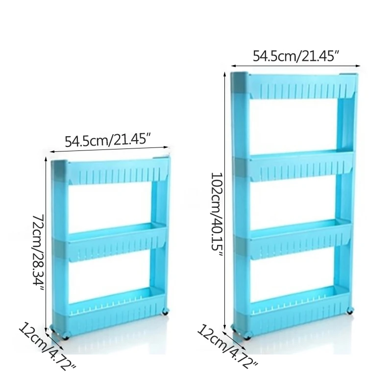 Полка для хранения пластиковый шкаф-органайзер для кухни подвижная межпространственная стойка для хранения стойка для холодильника с роликовой стойкой для хранения