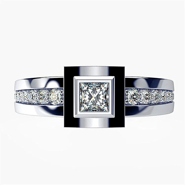 Милое женское кольцо с маленьким циркониевым камнем, серебряное, желтое, розовое золото, Свадебное обручальное кольцо, винтажные обручальные кольца для женщин