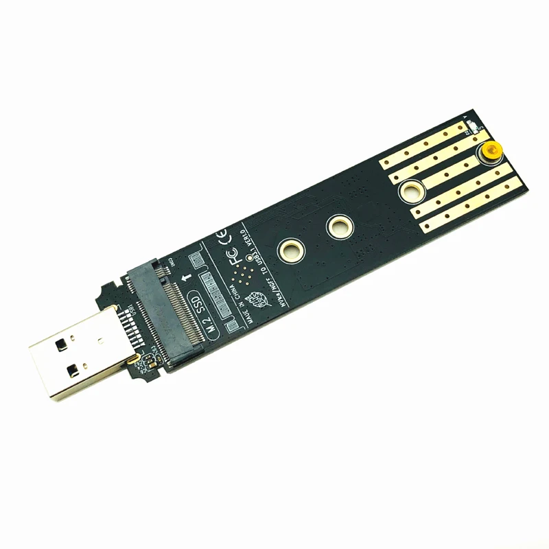 M.2 to USB 3.1 SSD Adapter M.2 NVME PCIe SATA Dual Protocol RTL9210B SSD Board 2230 2242 2260 2280 NVME SATA Adapter hard drive adapter ssd adapter
