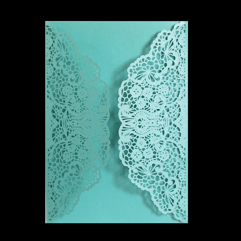 

25 шт., карманные кружевные Пригласительные открытки