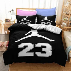 New Basketball Duvet Cover For Teen Boy Single Queen Soft Bedspread Comforter Cover Zipper Design Bedding Set And Pillowcases