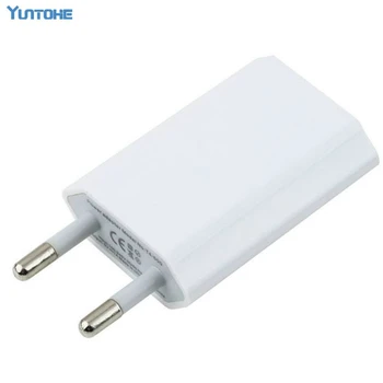 

1000pcs/lot White EU USB Wall Home Charger AC Adapter EU Plug EU Usb Charger for Cell Phone