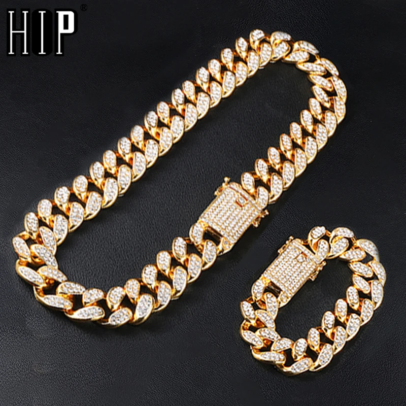 Цепочка Из кубинской цепи Майами мужская украшение в стиле хип хоп