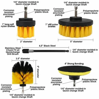

Brush Kit Cleaner Combo Tool For Bathtubs Sinks Power Scrubber Durable