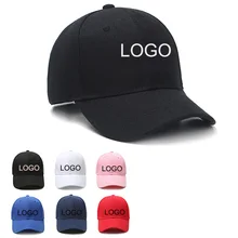 Gorra de béisbol personalizada con logotipo impreso foto de texto Casual Color sólido hombres mujeres sombreros negro gorra padre SnapBack gorras de camionero(China)