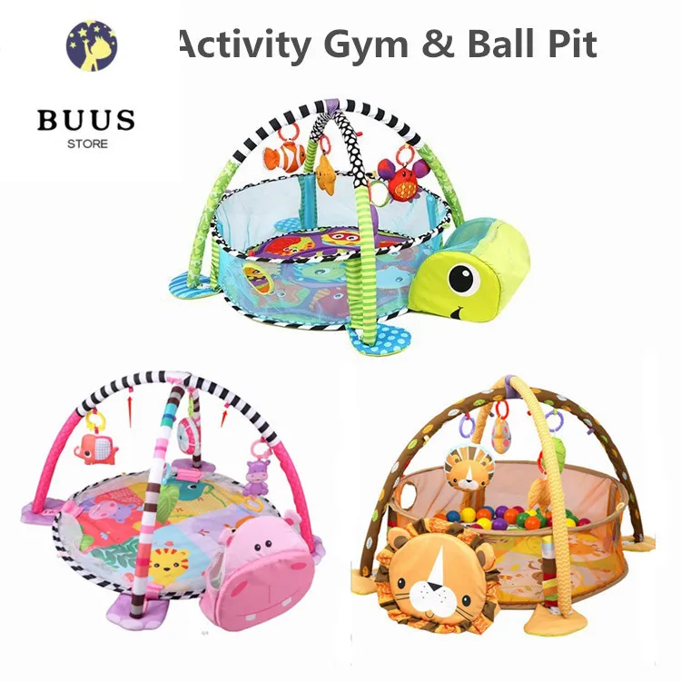 3 In 1 Mat For Children Turtle Educational Mat Crawling Blanket Infant Play Rug Kids Activity Mat Gym Baby Tapete Infantil