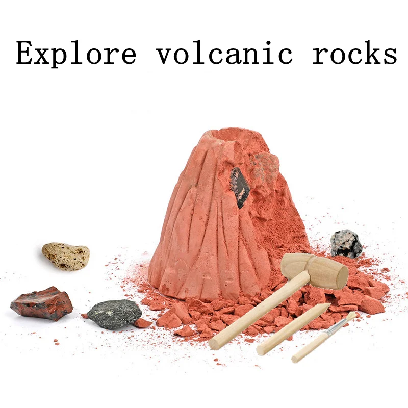 

Volcano Digging Treasure Blind Box Children's Archaeological Excavation Ore Rough Natural Stone Handmade Science EducationalToys