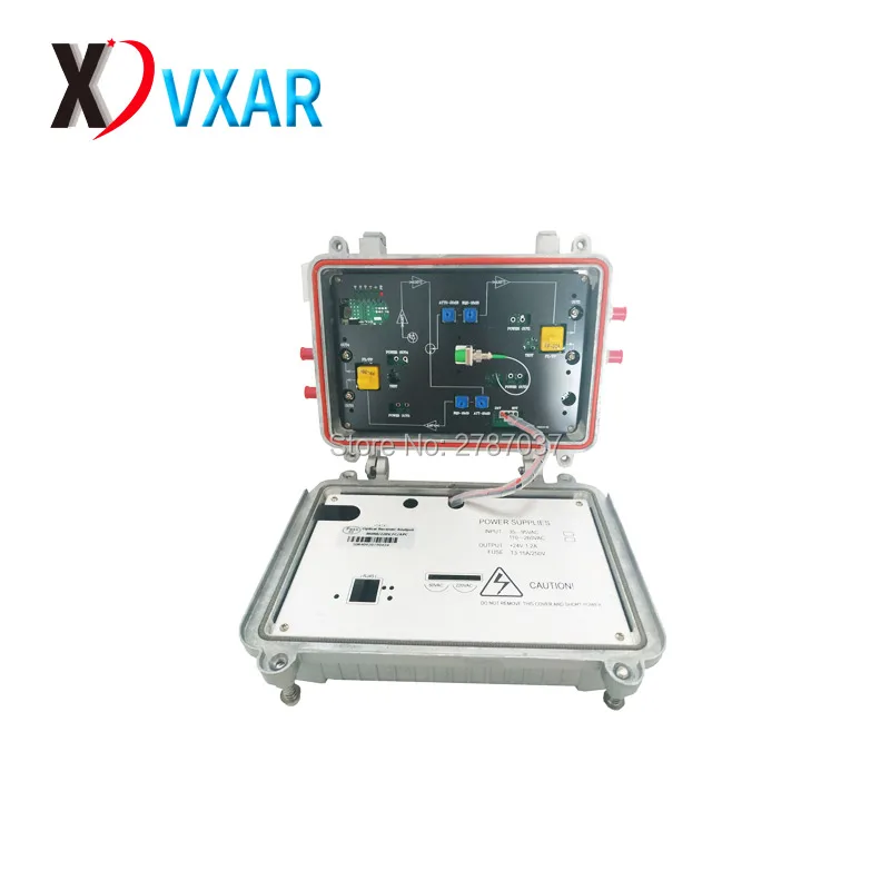 Catv  outdoor fiber optical  node  4 outputs AGC