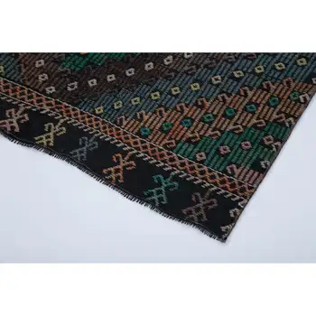 

98x314 Cm Multicolor Handmade Oriental Rug Runner Rug-3x10 Ft