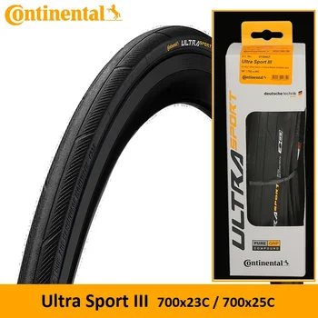 

Continental Original Ultra Sport III Foldable Skin 700x23C 25C Bicycle Tire Folding Road Bike Tire Racing Cycling Pure Grip Tyre