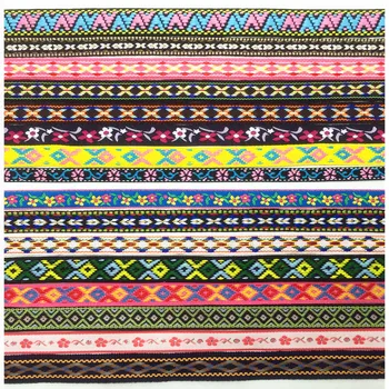 

3M Single Colorful Flower Printing Knitting Ribbon Bag Garment Accessories DIY