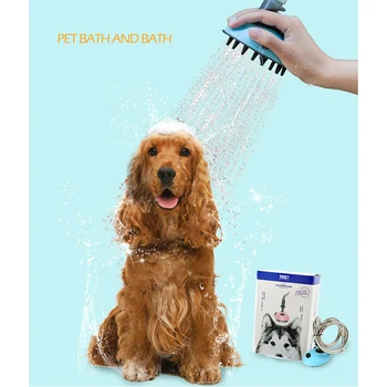 

Multifunctional Dog Cat Bath Shower Sprayer Washing Cleaner Massage Dog Shampoo Shower Hose Pet Bathing Tool XHC88