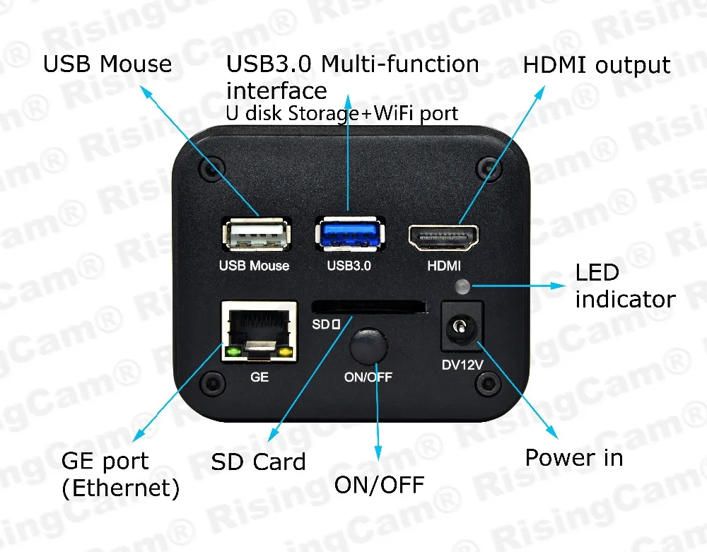 4K Ultra HD 60fps HDMI WiFi GE порт выход SONY imx334 1/1. " сенсор 4K цифровой микроскоп камера