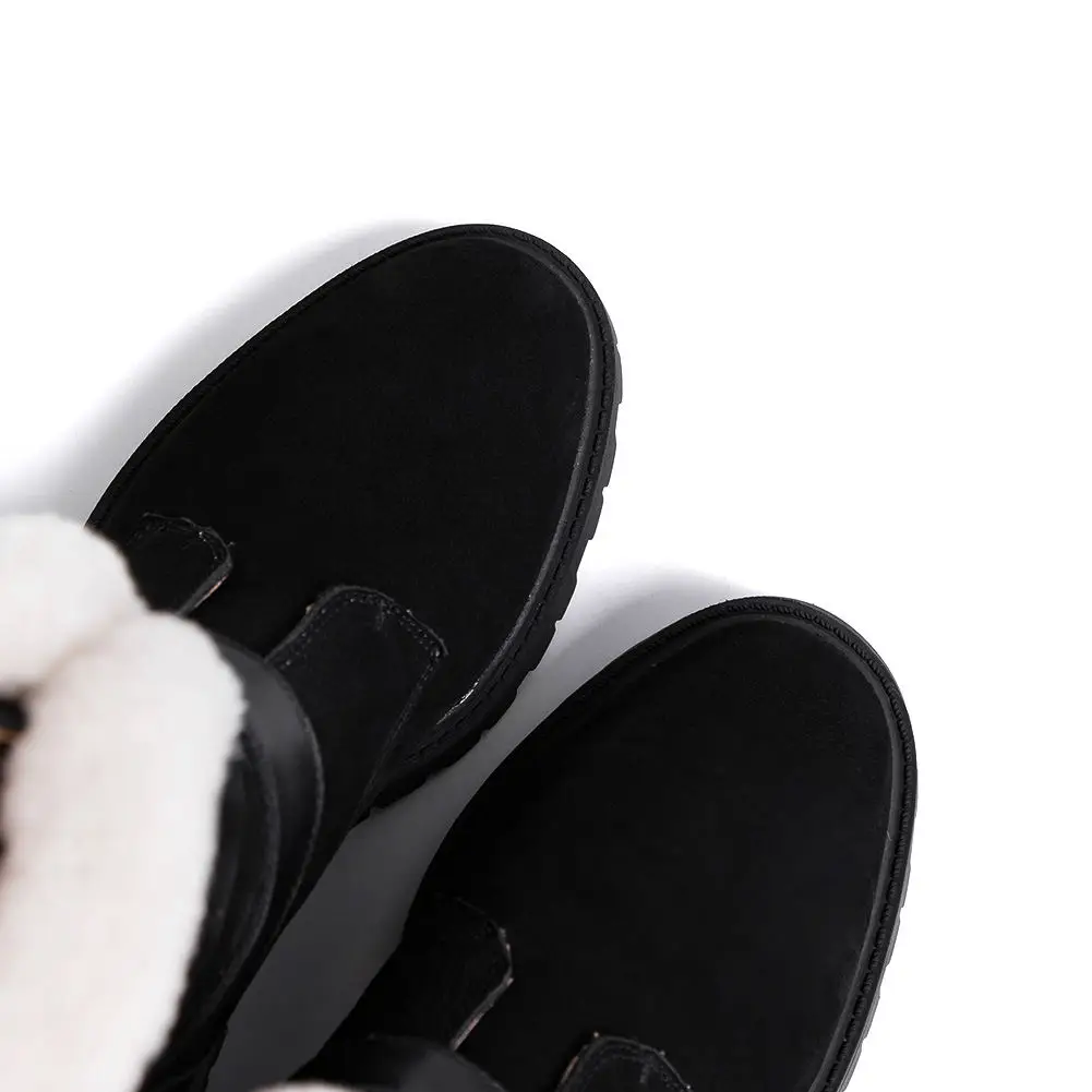 Lapolaka/распродажа, брендовые модные Нескользящие ботинки из коровьей замши высокого качества Женская обувь женские ботинки до середины икры
