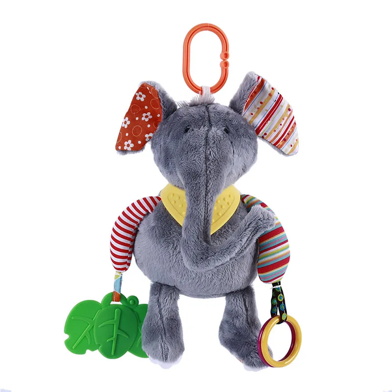 elephant Лучшая, плюшевая игрушка для новорожденных, милый кролик, мягкий колокольчик, погремушка, игрушка, детская игрушка для активного отдыха, для новорожденных детей - Цвет: elephant