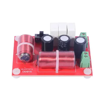 

120W Single Bass Woofer Subwoofer Hi-Fi Speaker Passive Frequency Divider SUB90 Crossover Filters Adjustable Point 800Hz/1000Hz