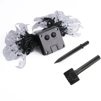 

LED Moon Shape Light String Fairy Lights Solar Powered Christmas Decoration 4.8M