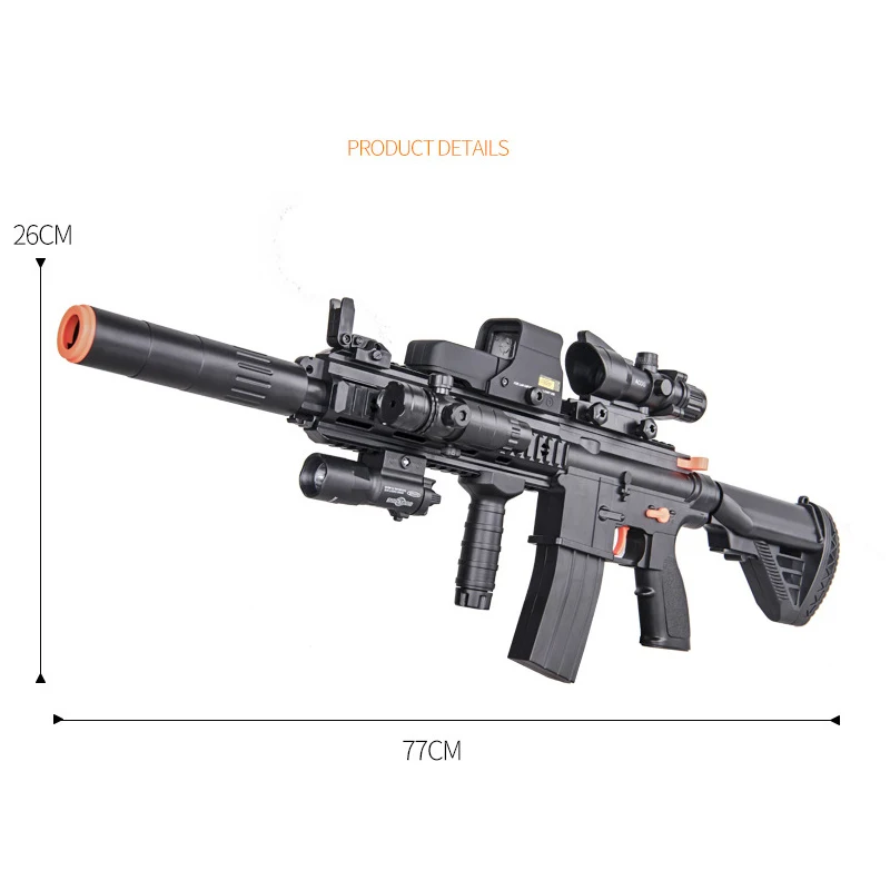 Детская пластиковая игрушка M416 водяной пистолет винтовка CS стрельба игры Электрический пистолет открытый Забавный M4A1 водяной пистолет для детей рождественские подарки