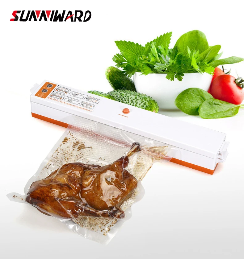 

Sunniward 220v/110v Household Food Vacuum Sealer Packaging Machine Film Sealer Vacuum Packer Including 15pcs Bags
