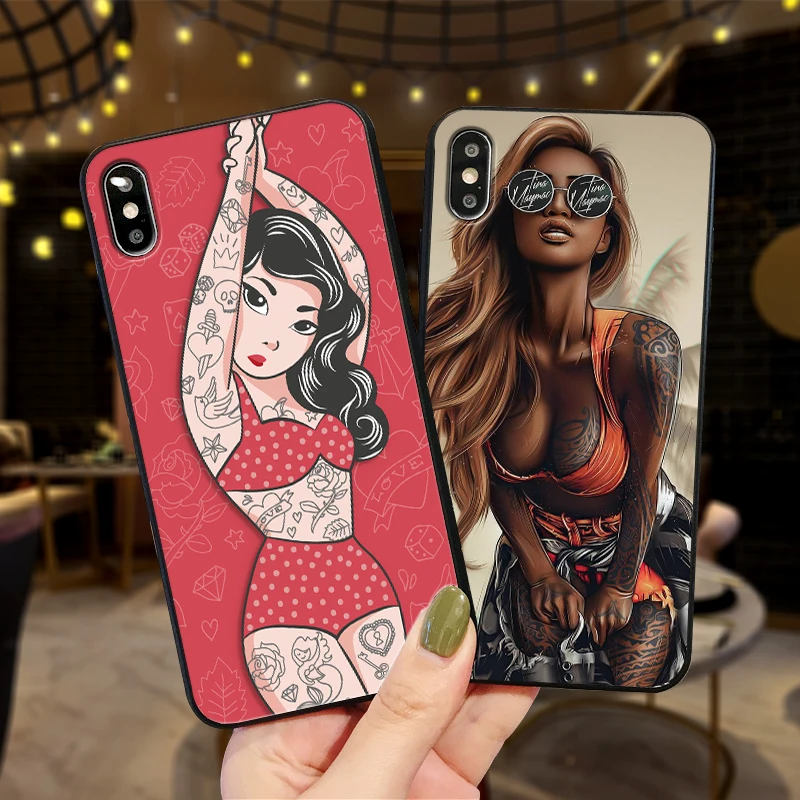 Сексуальная Татуировка еда леденец девушка чехол для телефона Xiaomi Redmi 7 Note 4X 5A 16G 32G