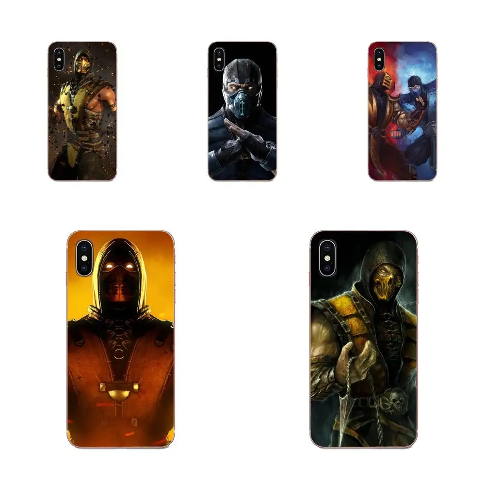 Мягкий чехол Скорпион в Mortal Kombat для Apple iPhone 4 4S 5 5C 5S SE 6 6S 7 8 11 Plus Pro X XS Max XR | Мобильные