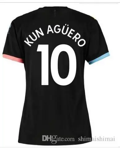 Для женщин и девочек KUN AGUERO MAN CITY 19 20 футбольная майка SILVA maillot SANE женская футбольная рубашка 3-го третьего Стерлинга - Цвет: shirt4