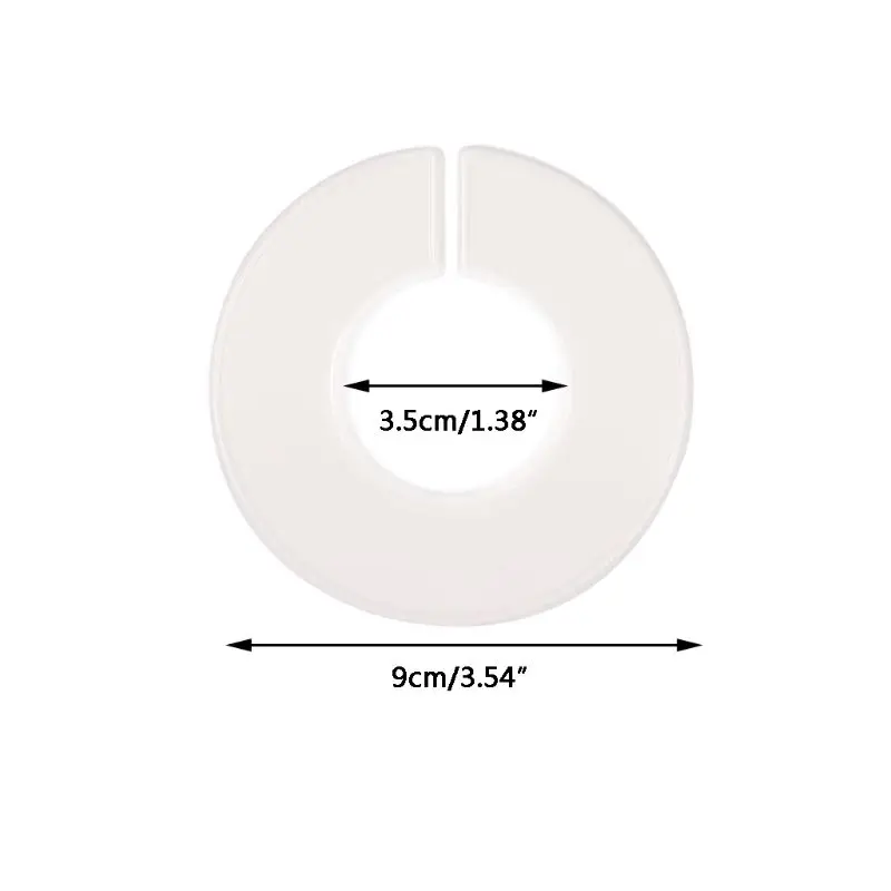20/40 шт белый DIY Костюмы Размеры разделители гардероб круглый Пластик вешалка для одежды Знаки