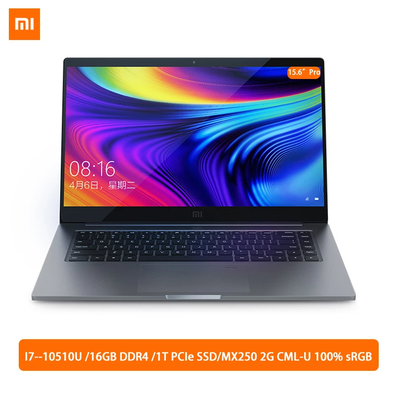 Xiaomi Mi ноутбук 15," Pro Enhanced i7-10510U 16GB ram 1 ТБ SSD sRGB ультратонкий FHD экран MX250 компьютер - Цвет: i7 16GB 1TB