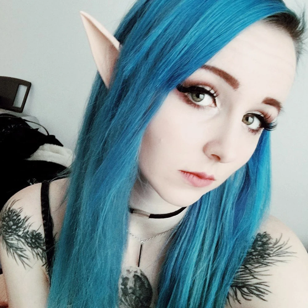 1 Pair Latex Mystery Long Angel Elf Ears Mask Cosplay For Halloween Half Party Masks Costume Props | Дом и сад