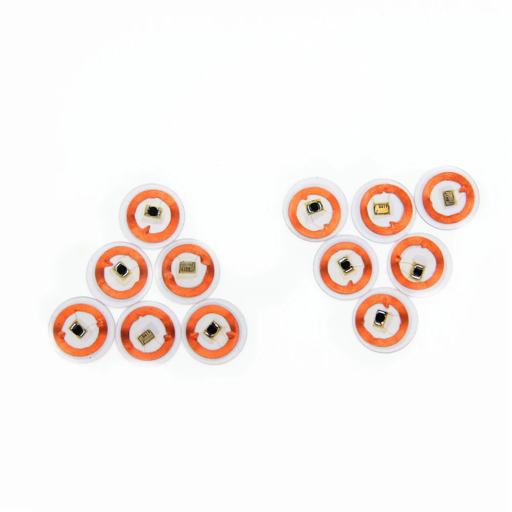 

1pcs 25mm EM4100 TK4100 Transparent Circular Coin ID Read Only Card Keyfobs 125khz RFID Proximity Token Access Control Tag