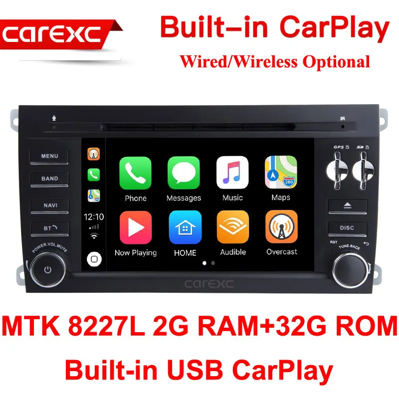 MTK 32G ROM Android 9,0 автомобильный Muiltmedia DVD плеер система с CarPlay для Porsche Cayenne S GTS 2003-2010 gps Навигация стерео головное устройство - Цвет: MTK 32G ROM