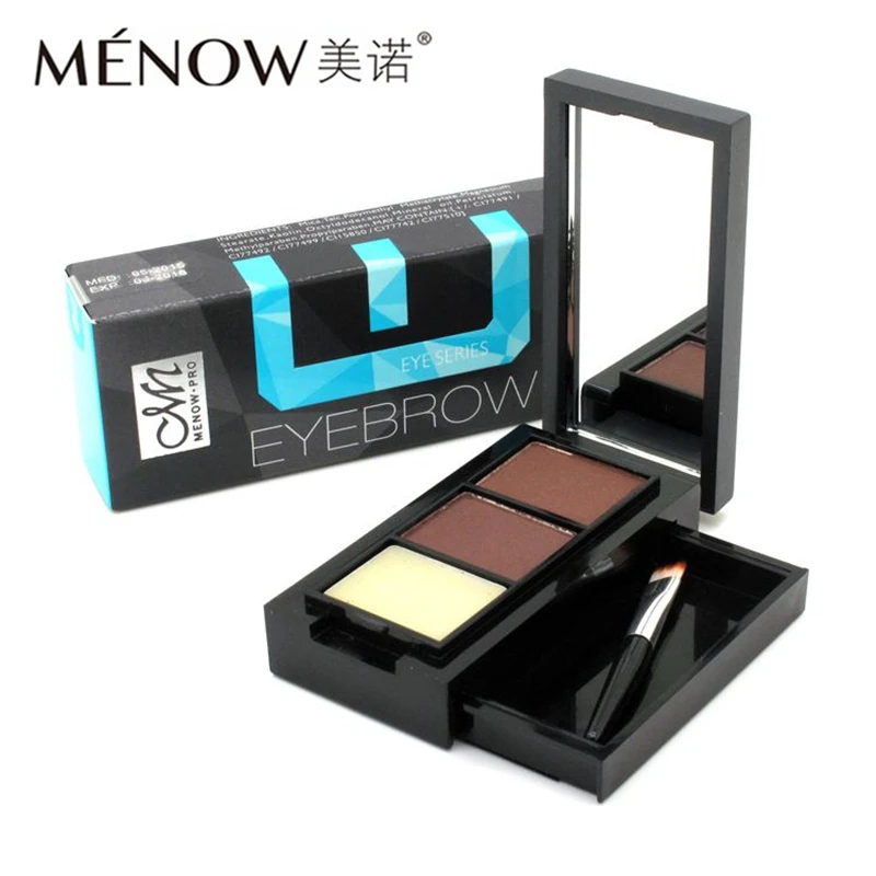 

Fashion Hot Sale Replace Waterproof 2 double color mske up eyebrow shadow powder Enhancer Palette With Brusher High Quality