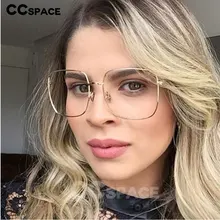 CCspace 45829 металлические квадратные оправы для очков женские оптические Модные Простые компьютерные очки