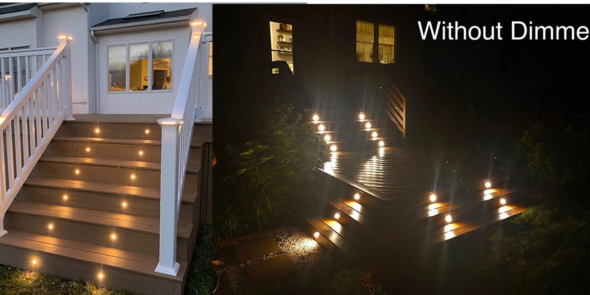 Description Picture 5 of itemIP67 Waterproof DC12V Low Voltage Embedded LED Deck Light Garden Underground Light Stainless Steel Staircase Landscape Light